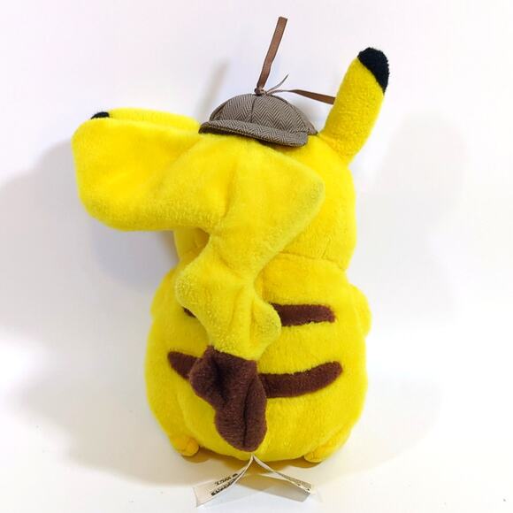 Pokemon Pikachu Plush 9" Detective Hat Plush Stuffed Animal 2019 Nintendo - Picture 2 of 4
